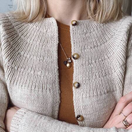 ankers cardigan petite knit petiteknit pernilla filcolana strikkekit