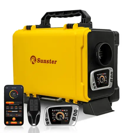 unster HTB1 Toolbox dieselfyr 8 kW – kompakt Bluetooth-varmer i værktøjskassedesign