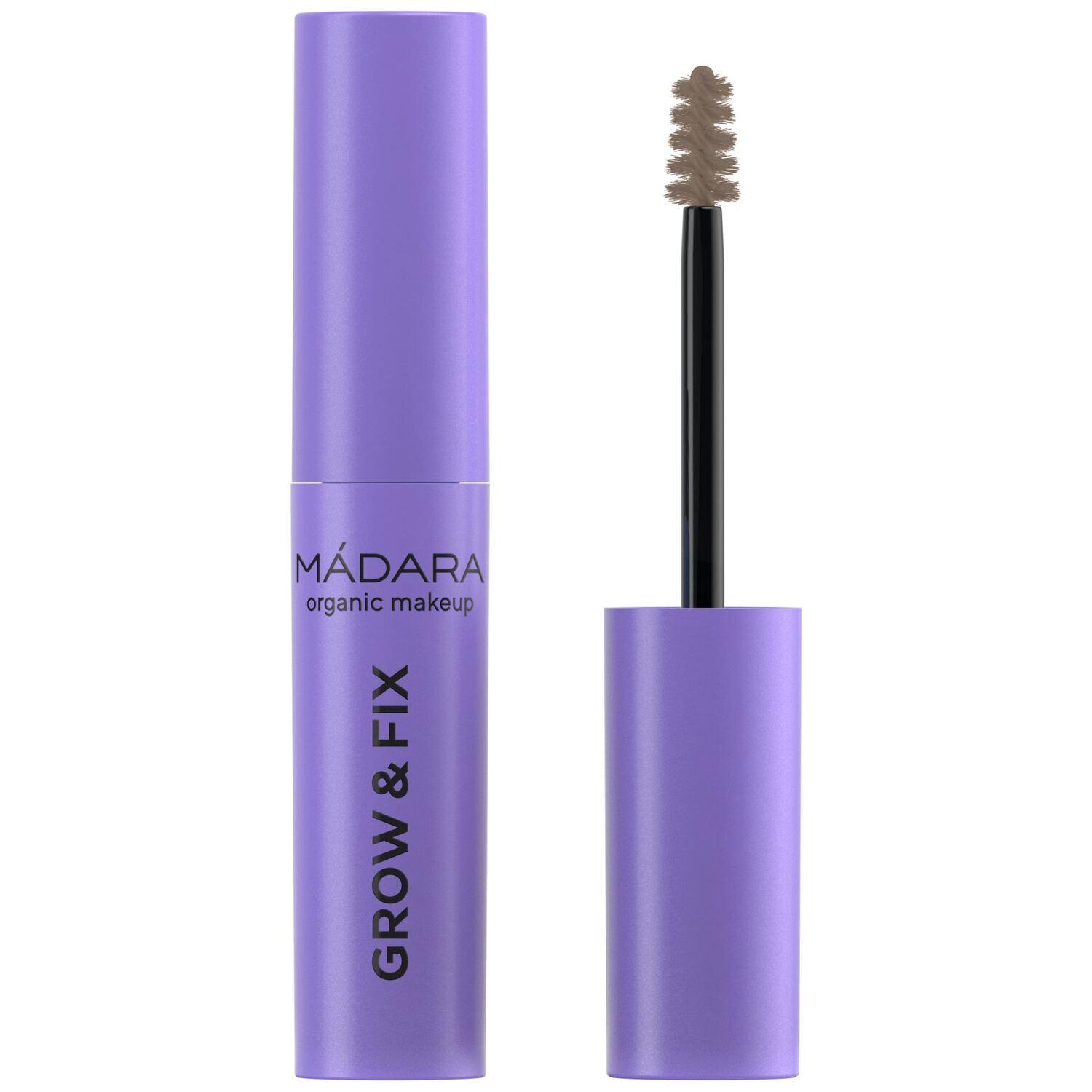 Mádara, GROW & FIX Tinted Gel, Fv. #2 Light Brown, 4,25 ml. - Makeup, Brynfarve, brynstyling, Bryn Farve, Fyldigere Bryn