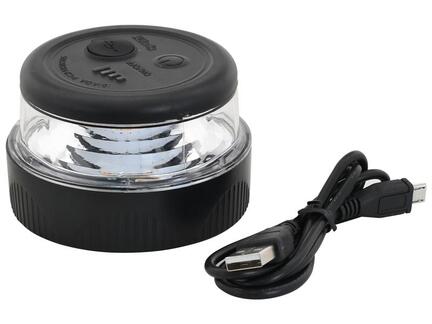 LED Katastrofeblink magnetisk - Opladeligt SOS lygte
