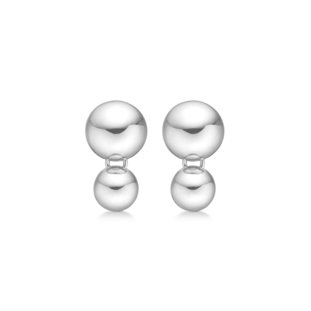 BIGGEST BALL sølv øreringe.