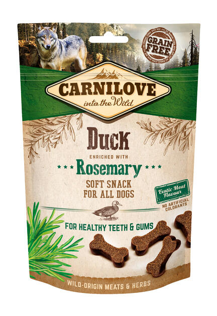 Carnilove Semi moist snack Duck with rosemary - 200g