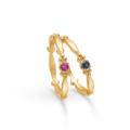 POETRY XO ring in 14 karat gold with ruby | Danish design by Mads Z