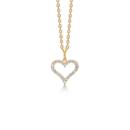 TENDER HEART pendant in 14 karat gold | Danish design by Mads Z