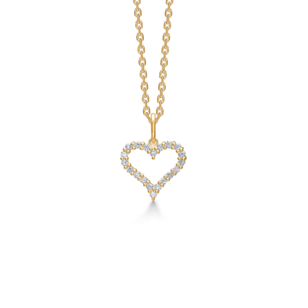 TENDER HEART vedhæng i 14 karat guld | Mads Z