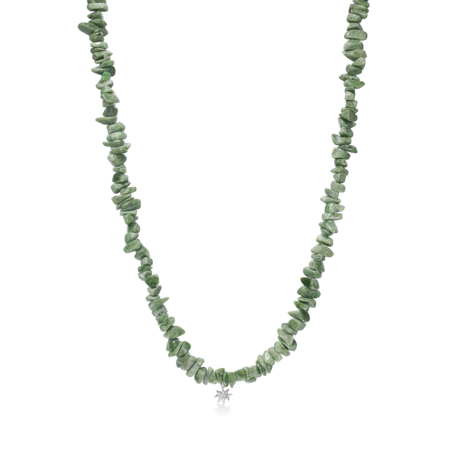Ocean Aura stenhalskæde udført i 925 ren sterlingsølv.