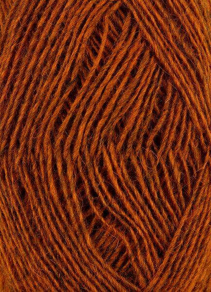 Close up af garnet fjallalopi fra istex i farven ginger