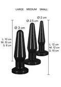 TOYJOY Best Butt Buddies anal starter sæt med 3 plugs i small medium og large