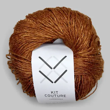 Silk linen garn fra Kit Couture i farven brun
