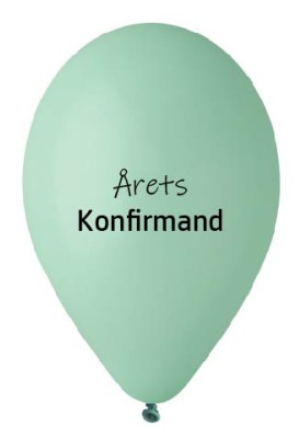 Årets konfirmand balloner til helium