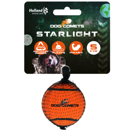 Dog Comets Starlight Tennisbold - S, orange