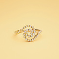 FREYA ring in 14 karat gold with 0.31 ct. brilliant-cut diamonds W.SI.