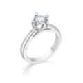 CROWN diamond ring in 14 karat white gold | Danish design by Mads Z