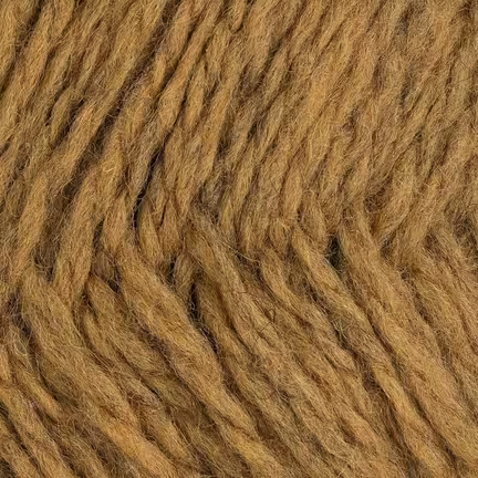 Nøgle Rauma Vams garn i farven 307 Myr Meleret – 2-tråds norsk uld i mørk grønlig melering.