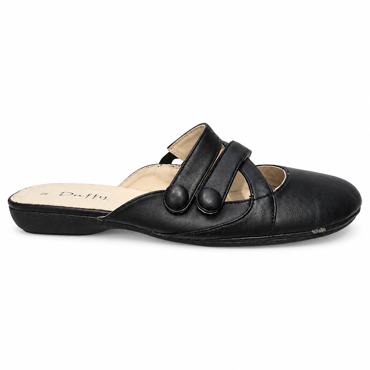 Duffy Slippers Med Lukket Tå Sort - 38