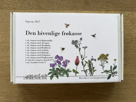 Frøkasse med bi-venlig blomster