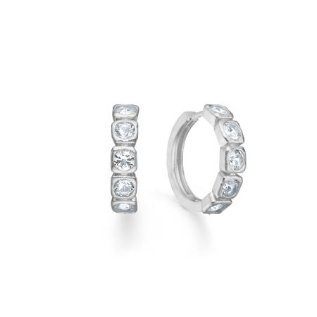 Store Elera øreringe i sølv - studio.z