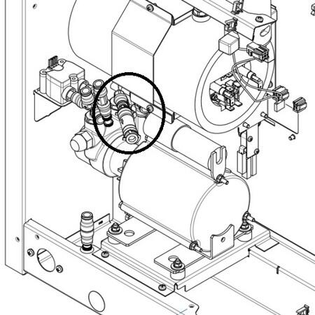 Animo Lynkobling Kontraventil 8 X 8 mm tegning