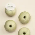 4 garnnoegler i kvaliteten arctic pearl fra pascuali i farven pistachio