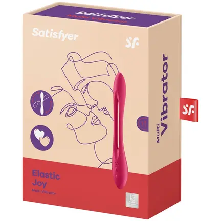 Satisfyer Elastic Joy fleksibel multivibrator med to motorer