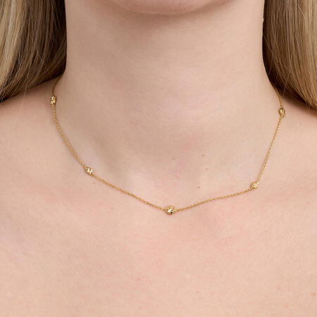 Element halskæde i forgyldt sølv - studio.z