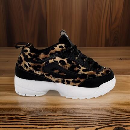 Dame leopard sneakers