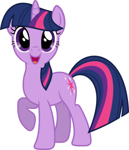 Enhjørning kageprint med lilla og pink fantasipony