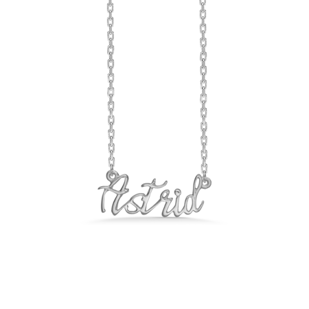 Name Tag Astrid made in 925 pure sterling silver.