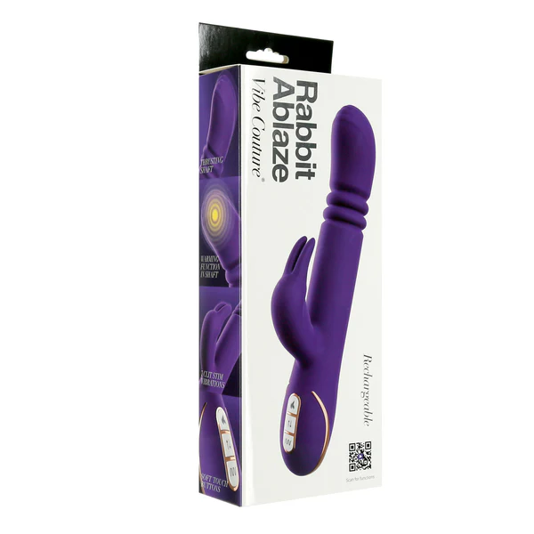 Vibe Couture Rabbit Ablaze Rechargeable Thrusting Vibrator