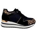 sorte leopard sneakers