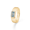 INDIGO ring in 14 karat gold with diamonds | Danish design by Mads Z