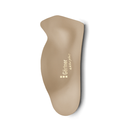 Det brune plastikobjekt med tekst "Cortiner askin plus" ligger på en hvid baggrund. Objekts form er organisk og buet, egnet til kropskontakt.