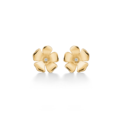 Fleur earrings in 14 karat gold with diamonds | Danish design by Mads Z