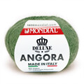garnnoegle i angora fra mondial i farven grøn 727