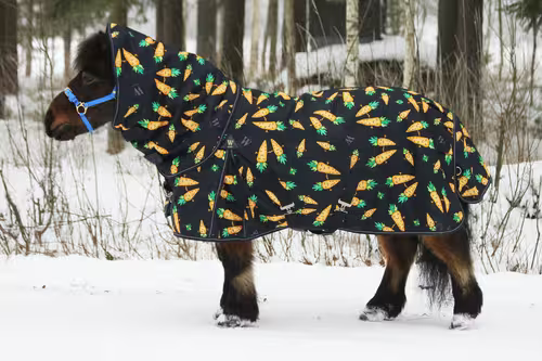 Wahlsten Carrot dækken - 150g - Navy, 145cm