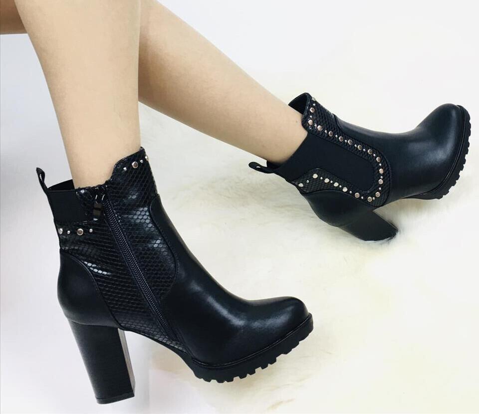 Dame Støvle Sort - 39