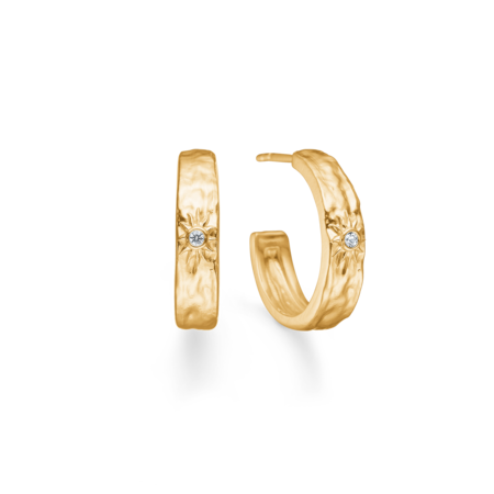 Marena øreringe i forgyldt sølv - studio.z