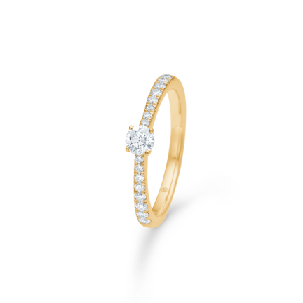 ELBA ring in 14 karat gold with diamonds | Danish design by Mads Z