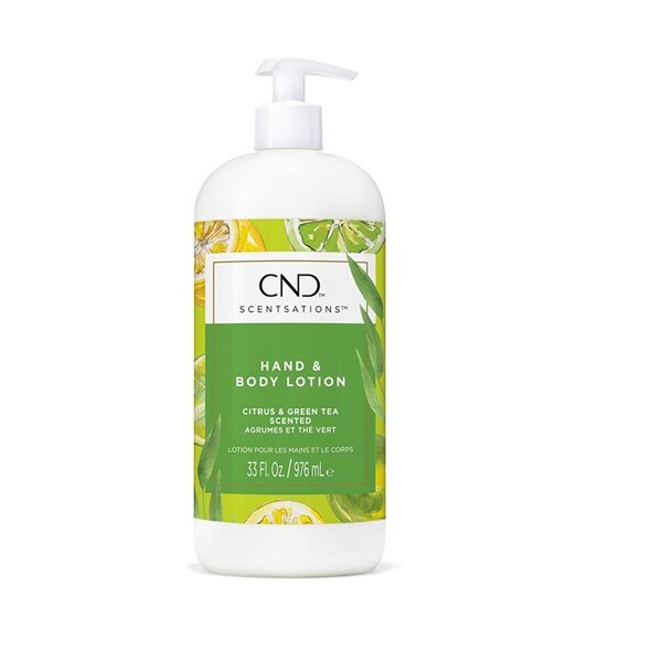 CND Scentsations, Hand & Bodylotion, Citrus & Green Tea, 975 ml. STOR - Håndcreme, Kropscreme, Velduftende creme, Dermatologisk testet