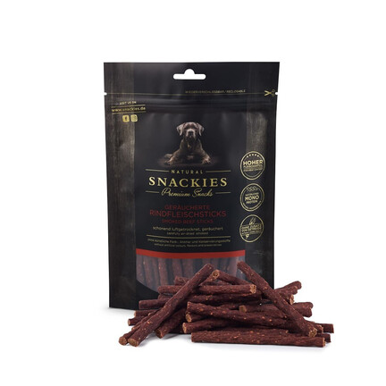 Snackies Røget oksekødsstænger - 400g