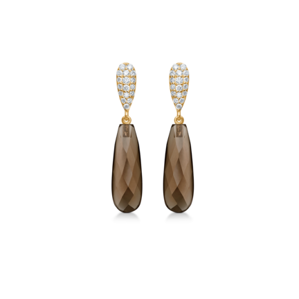 LOVE DROPS earrings in 14 karat gold | Danish design by Mads Z