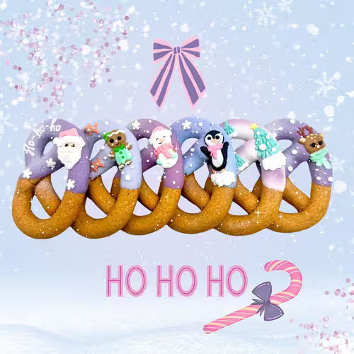 Candy Horse Christmas Pretzels