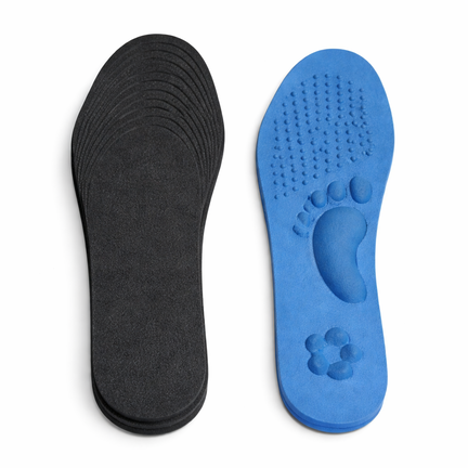 Indlægssåler i størrelse 36-45 med ergonomisk støtte og komfort