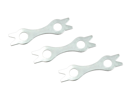 Lukituslevy vauhtipyörälle - 3 kpl. Sopii: MF35, MF65 Sopii: MF135, MF140, MF145, MF148, MF152, MF155, MF158, MF165, MF168, MF175, MF178, MF185, MF188 Sopii: MF230, MF231, MF233, MF253, MF255, MF260, MF265, MF275, MF283, MF285, MF290, MF293, MF