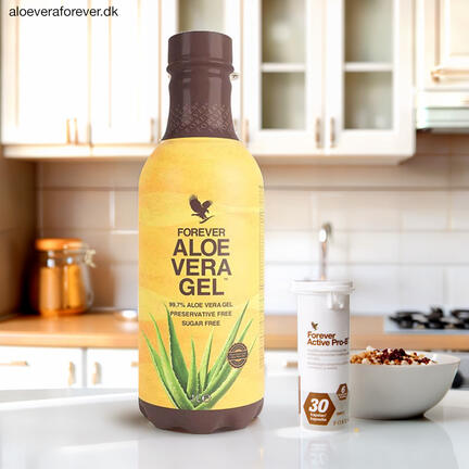 Forever Aloe Vera Gel Aloevera drik og Forever Active Pro-B mælkesyrebakterier
