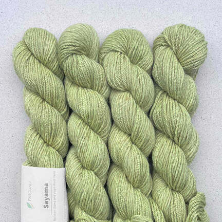 4 garnnoegler sayma fra pascuali i farven pistachio