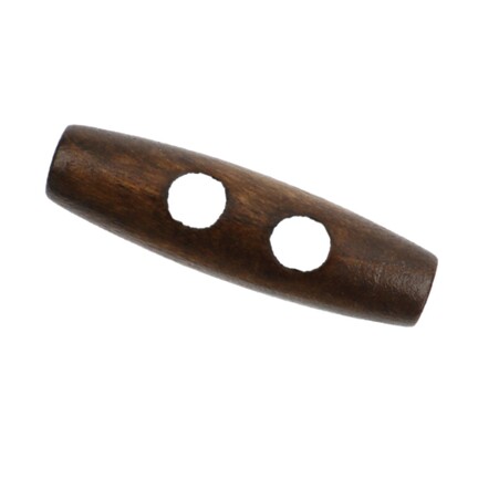 moerk duffelcoat knap med 2 huller