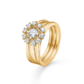 CROWN TIARA diamond ring in 14 karat gold | Danish design by Mads Z