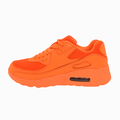 Neon orange sneaker med luftpude og sporty design