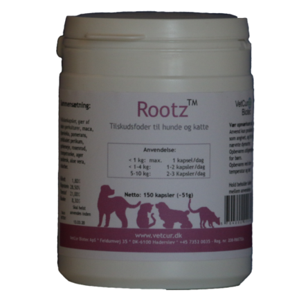 Rootz 150 kapsler til hund og kat